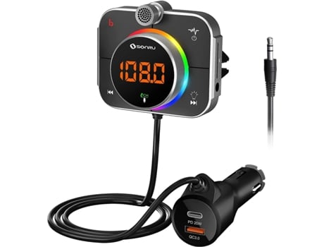 Leitores Mp3 Spguard Bluetooth Fm Transmitter Car Mp3 Player Multifunction Fast Charge Handsfree Phone