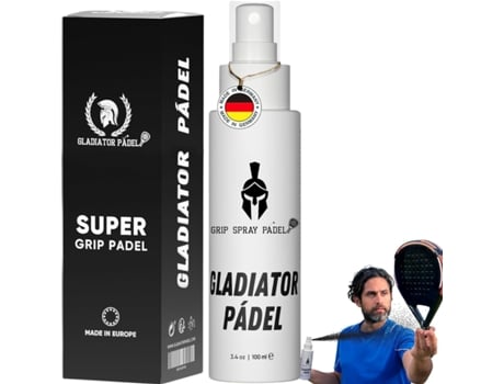 Spray Antideslizantel Melhora O Grip Da Raquete Proporciona Máxima Aderência e Evita Mãos Suadas. GLADIATOR PADEL