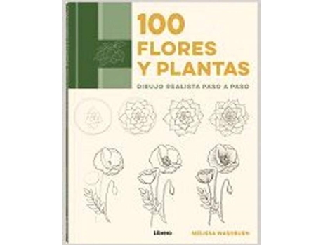 Livro 100 Flores Y Plantas de Melissa Washburn (Espanhol)