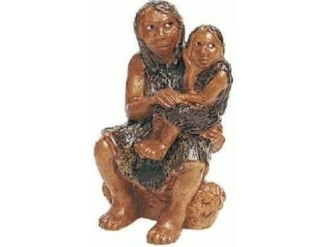 Boneco  Muher Neandertal e Rapaz