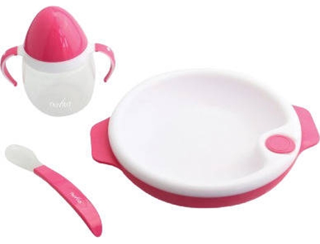 Conjunto de Alimentação  Fucsia (6m +)