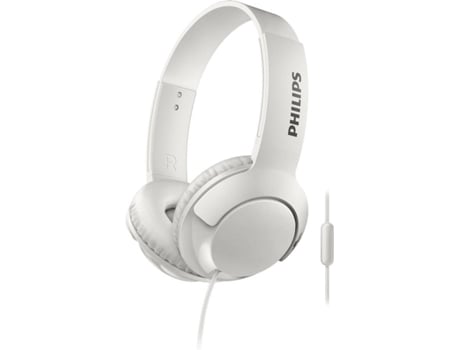 Auriculares com microfone  SHL3075/10 BASS+ 40 mW (3.5 mm) - Branco