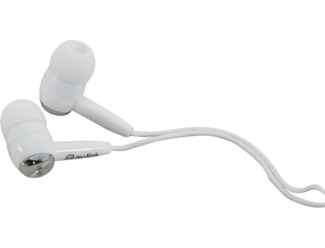 Auriculares com Fio AV LINK 100.363UK (In Ear - Microfone - Branco)