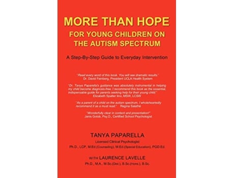 Livro More Than Hope For Young Children On The Autism Spectrum de Tanya Paparella Laurence Lavelle (Inglês)