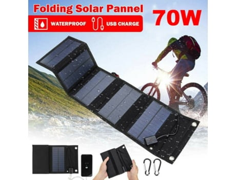 Painel Solar Power Bank MELARIO Dobrável Carregador Solar Usb Carregador de Celular para Acampamento 70W