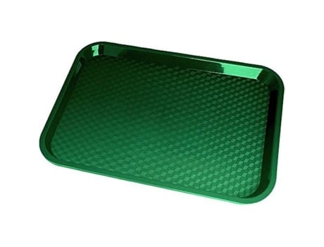 Bandeja Plástica Fast Food CAMBRO 25 4 X 33 Cm Fundo Rígido Superfície Texturizada Sherwood Verde Nsf