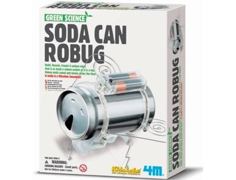 Construção 4M Green Science: Soda Can Robug (Idade Mínima: 8)