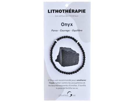 Pulseira Litoterapia Onyx 4 Mm PHARMAGEM