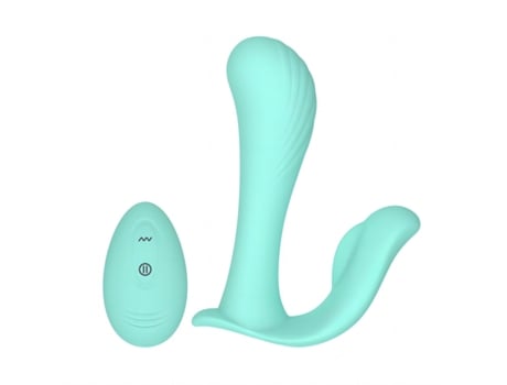 Vibrador de calcinha com controle remoto turquesa TRACY'S DOG