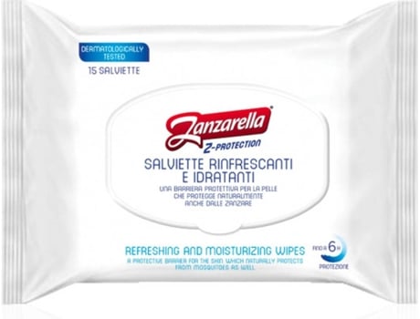 Toalhitas ZANZARELLA Z-Protect Plus (15 Unidades)