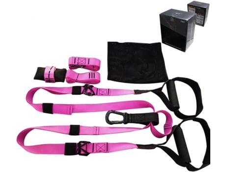 Treino em Suspensão MEGASAVEPT Pull Belt P3-3 Rosa (1,6 m)