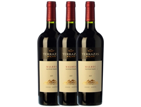 Vinho TERRAZAS DE LOS ANDES Terrazas De Los Andes High Altitude Malbec Mendoza Crianza (0.75 L - 3 unidades)