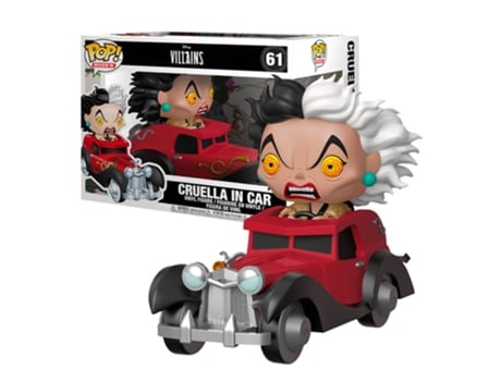 Figura Funko 101 DALMATIANS Cruella No Carro Exclusiva EUA Pop! Ride