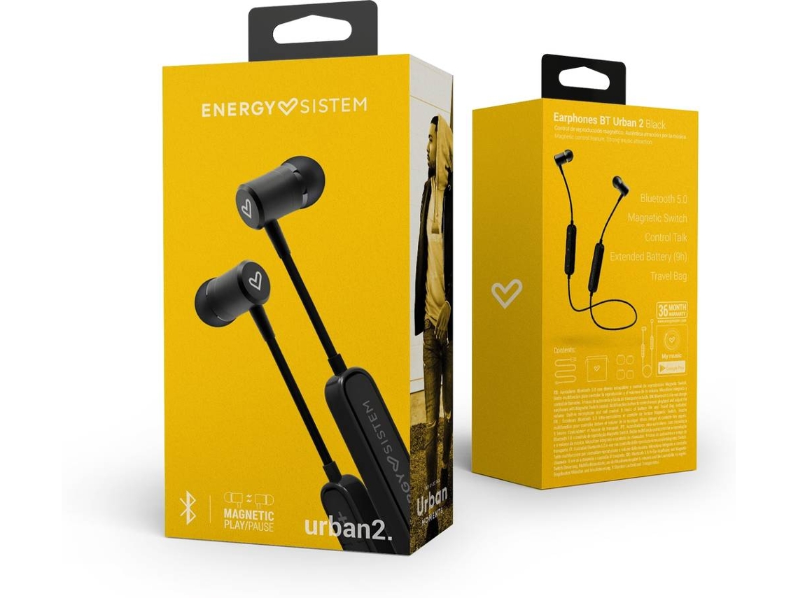 Energy Sistem - Urban 2 Auriculares Alámbrico Dentro de oído Música Cian