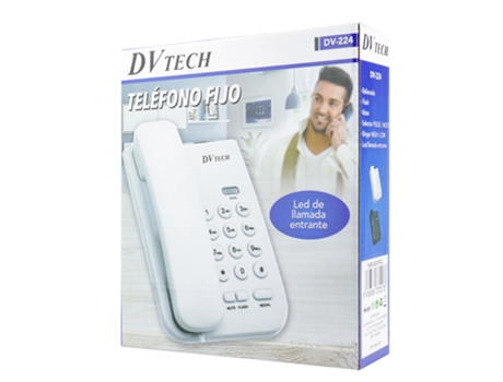 Telefone Fixo DV TECH DV-224 Branco