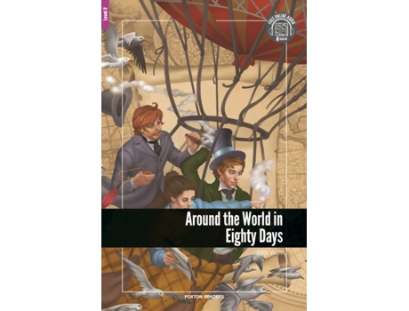 Livro foxton readers level 2: around the world in eighty days 2nd edition de jules verne (inglês)