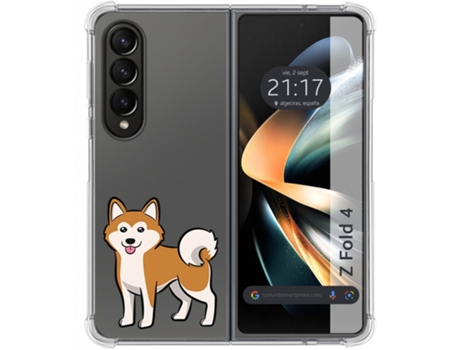 Capa para Samsung Galaxy Z Fold4 5G TUMUNDOSMARTPHONE Desenhos Anti Golpes Cães 02 Multicor