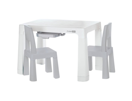 Mesa de Plástico Com Cadeiras FREEON Neo White Grey