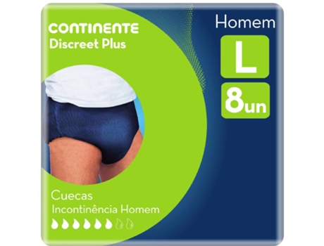 Cuecas Incontinência Homem Discreet L CONTINENTE