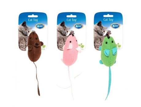 Duvo Plus Ratos De Peluche Com Catnip Para Gatos 9,5X4X6 Cm