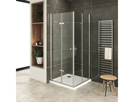 Cabine de Duche MOMENTS OF GLASS DK99 (Vidro - 75x80x190 cm)