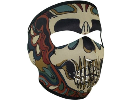 Motos Balaclava ZAN HEADGEAR Full Face Psychedelic Skull TU