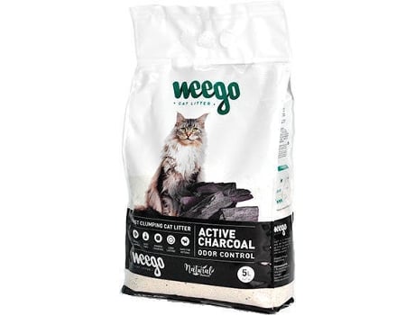 Areia para Gato Aglomerante  Active Charcoal (15l)