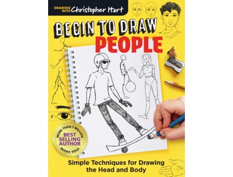 Livro begin to draw people de christopher hart (inglês)