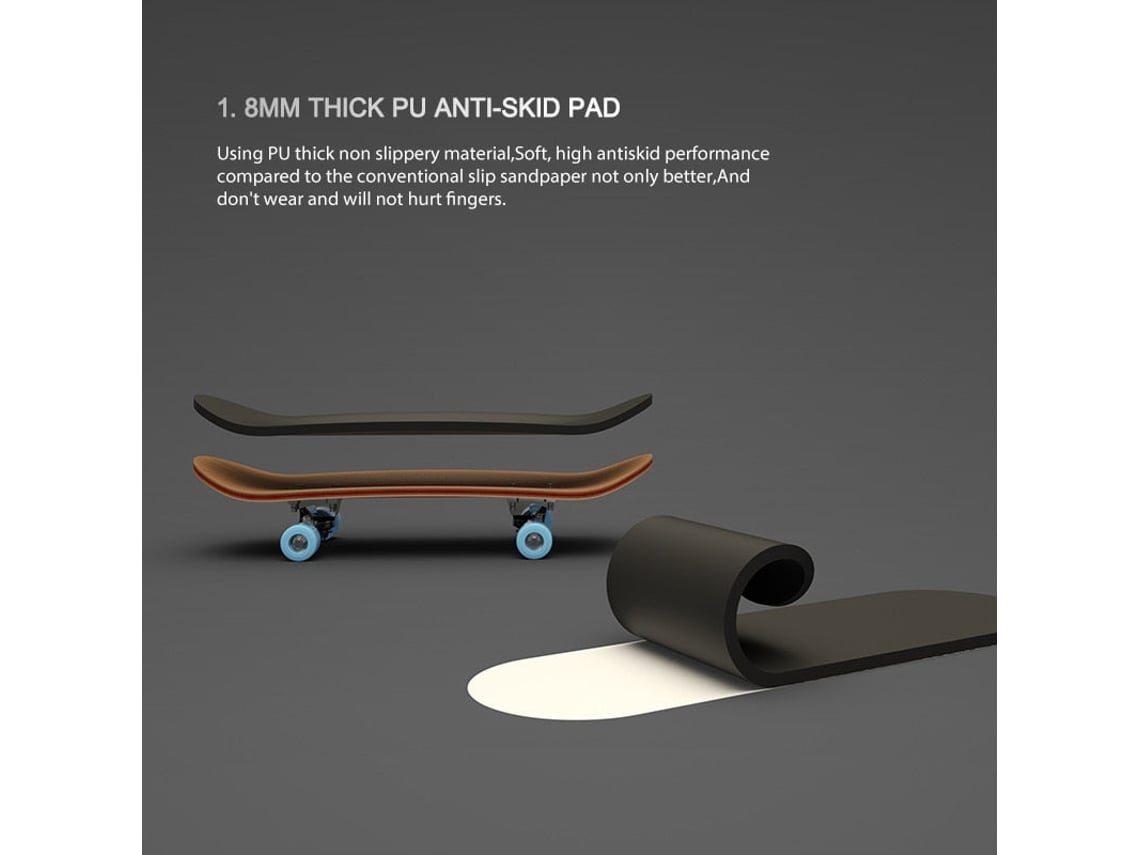 Skate Dedo Profissional De Madeira Com Rolamento Fingerboard