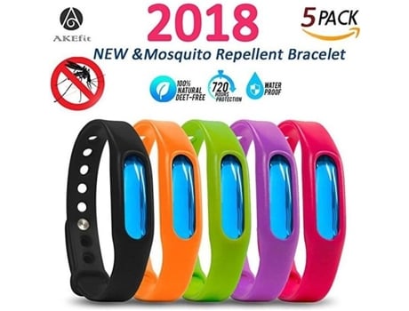 Pulseira repelente de mosquitos 5 unidades para crianças, adultos e animais de estimação - repelente de insetos para viagens ROCK