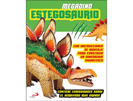 Livro Megadino Estegosaurio de David Hawcock (Espanhol)