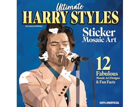 Livro Ultimate Harry Styles Sticker Mosaic Art Book de Logan Powell (Inglês)