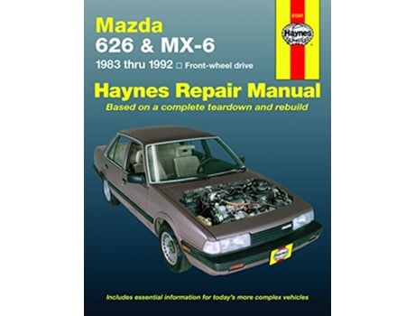 Livro Mazda 626 And MX6 de John H Haynes e Larry Warren (Inglês)