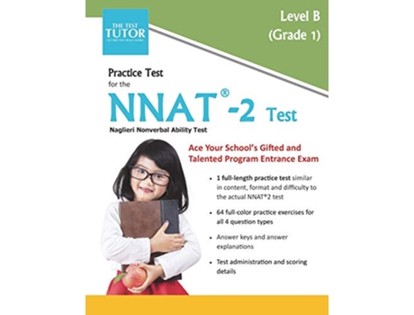 Livro Practice Test for the NNAT 2 Level B de Test Tutor Publishing (Inglês)