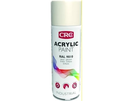 Tinta Acrílica em Spray 9010 Branco Brilhante 400 Ml CRC