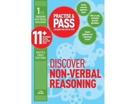 Livro practise & pass 11+ level one: discover non-verbal reasoning de peter williams (inglês)