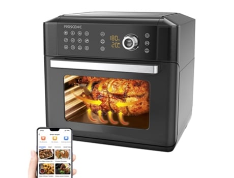 Air Fryer Proscenic T31 1700W Forno 15L Grande Capacidade 12 Predefinições Circulação de Ar de 360 Graus Invertendo Lembrete