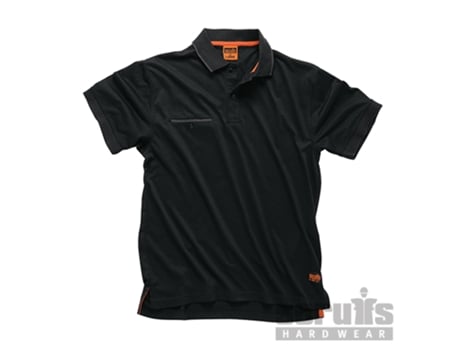 SCRUFFS T54665 Polo Worker Color Negro