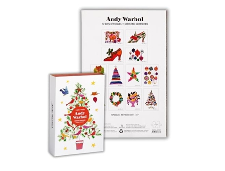 Livro Andy Warhol 12 Days of Puzzles Christmas Countdown de Warhol e Andy (Inglês)