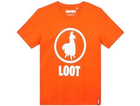 T-Shirt FORTNITE Orange Lama para 14 Anos