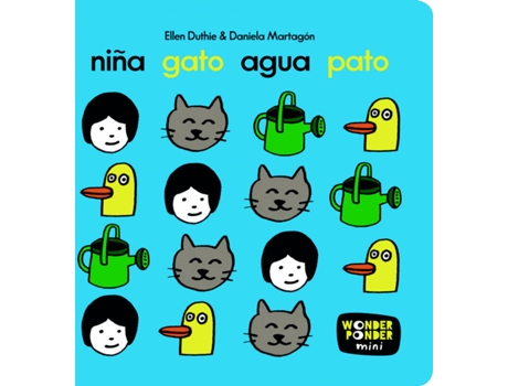 Livro Niña Gato Agua Pato de Ellen Duthie (Espanhol)