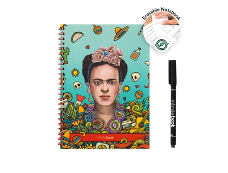 INFINITEBOOK Frida Kahlo A5 com Marcador 15 Folhas