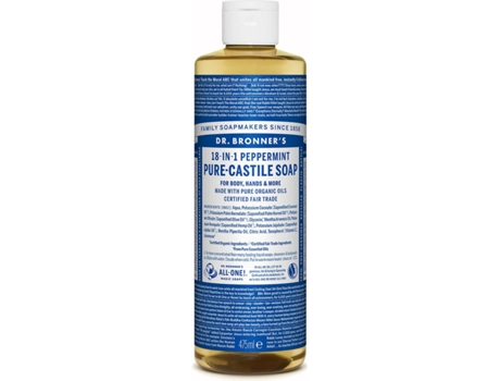 Sabonete Líquido DR.BRONNERS 18-IN-1 (475 ml)