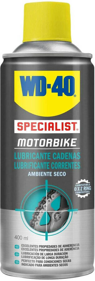 WD40 - Lubricante cadenas ambiente seco Specialist® Moto - 400 ml