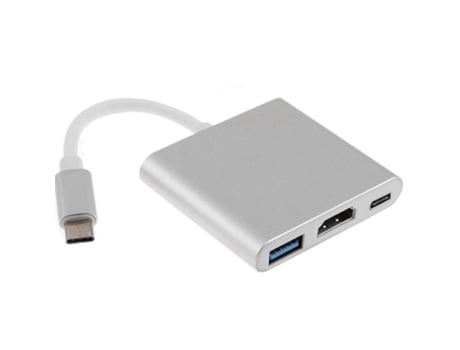 Adaptador USB C para HDMI USB 3.0 USB C 3 em 1 Worten.pt