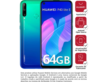 Smartphone Huawei P40 Lite E 6 39 4 Gb 64 Gb Azul Worten Pt