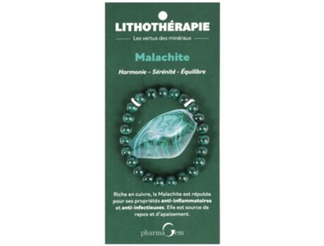 Pulseira Litoterapia Malaquita 8 Mm PHARMAGEM