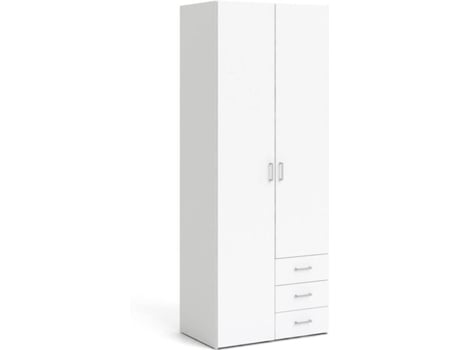 Roupeiro  Branco (Laminado Lacado - 77x200x49.5 cm)