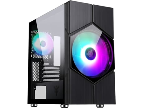 Caixa de Pc Mini Torre Micro Atx com Painel de Vidro ITEK Vortex Rgb