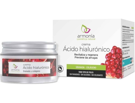 Colágeno Harmonia e ácido hialurônico creme da pele jovem 50ml